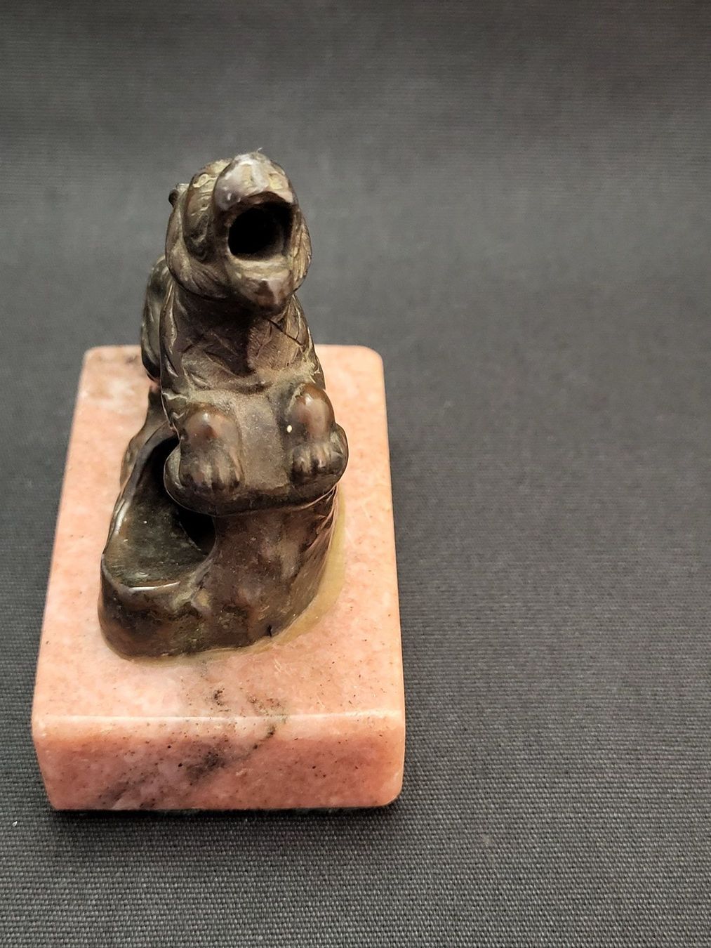 Statuette: Bronze-Tiger auf Marmor-Sockel – Usato da Basel venduto da spinne02 6