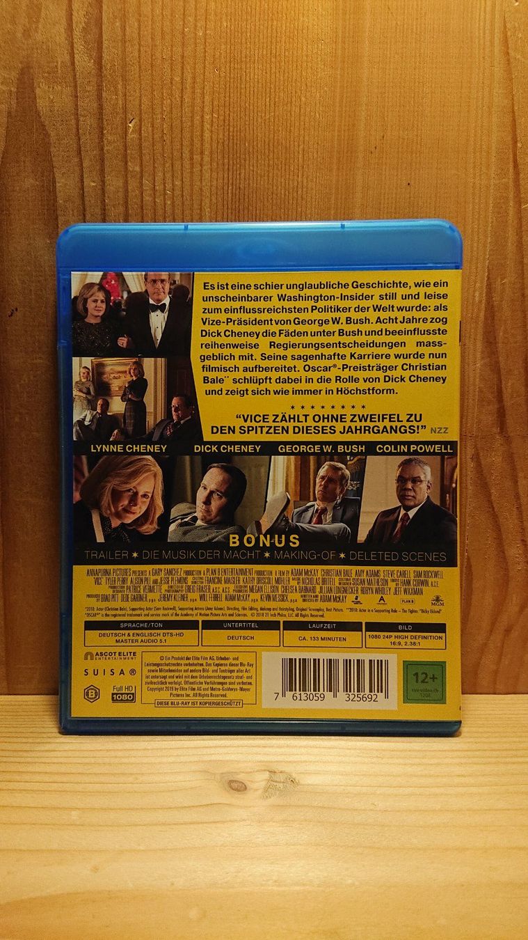 Tutti i DVDs: VICE Blu-Ray mit Christian Bale – Usato da Wilderswil venduto da Exebub 1