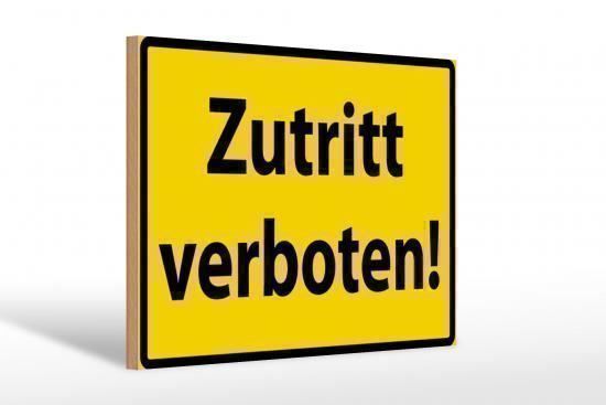 Insegne: Blechschild-ZUTRITT VERBOTEN – Nuovo e nell'imballaggio originale da Rupperswil venduto da big-one-sale 1