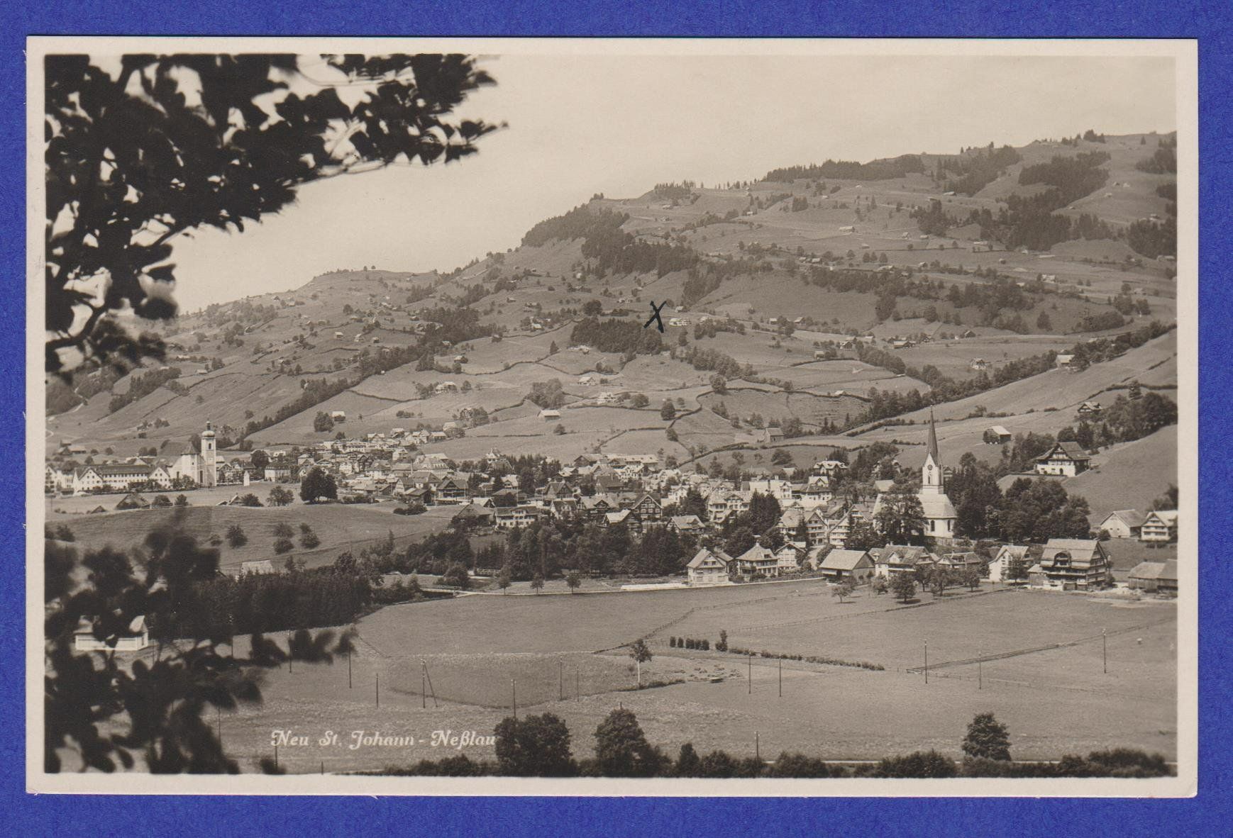 Cartoline postali: Neu St. Johann  -  3 alte Ansichtskarten 1930er Jahre – Usato da Vitznau venduto da Ropaku 2