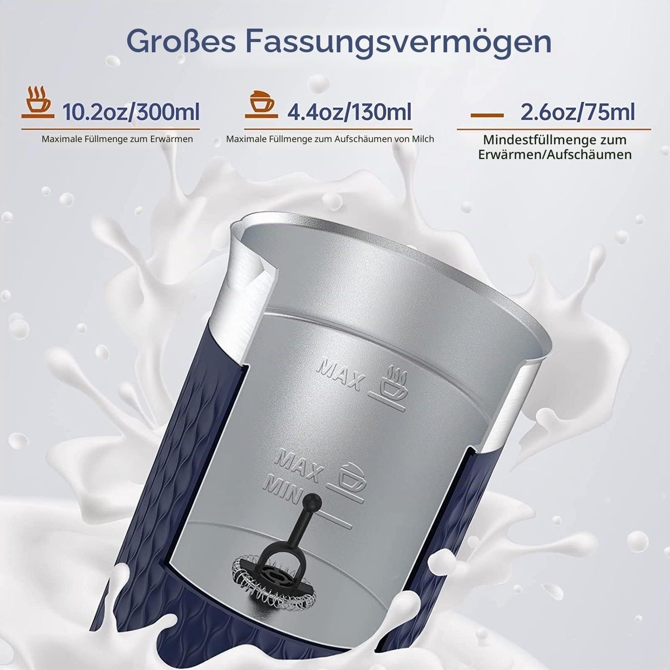 Elettrodomestici da cucina: Elektrischer Milchaufschäumer mit 4 Funktionen – Nuovo e nell'imballaggio originale da St. Gallen venduto da sch_zsz7 4