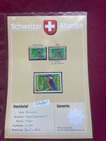 Abart Briefmarke Schweiz Eisvogel 10 Rp 1966 gebrochenes B