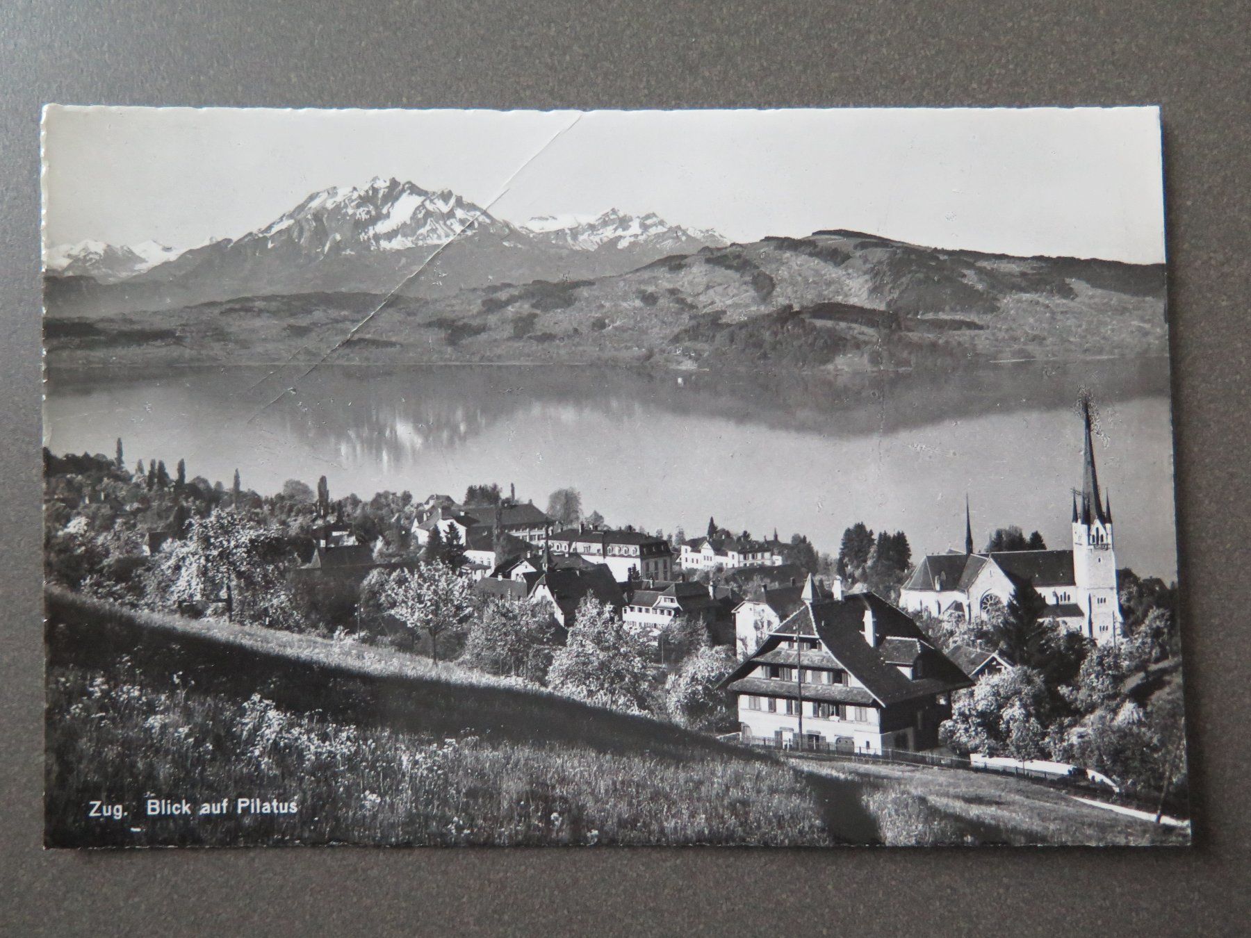 Cartoline postali: ZUG - BLICK AUF PILATUS – Usato da Wittenbach venduto da lipasal
