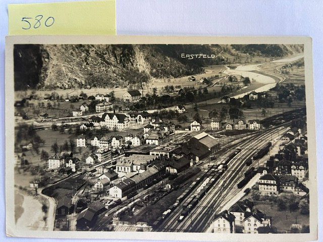 Ansichtskarten: Alte Ansichtskarte Erstfeld Bahnhof, um 1930 – Gebraucht aus Niederwil AG von dahu75