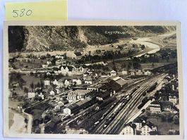 Alte Ansichtskarte Erstfeld Bahnhof, um 1930