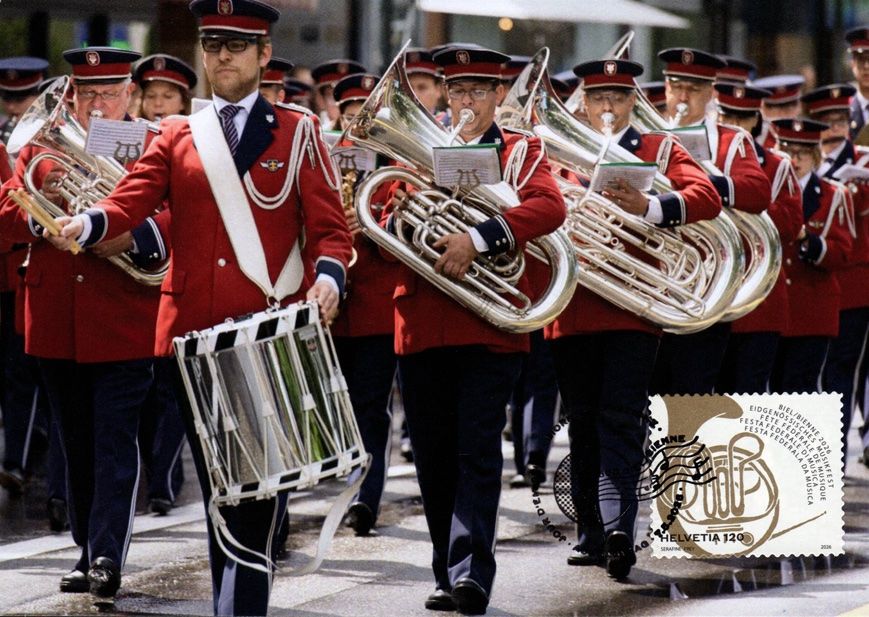 Tutti i francobolli: Maximumkarte Eidgenössisches Musikfest Biel – Nuovo (secondo la descrizione) da Dottikon venduto da haeusibuh5