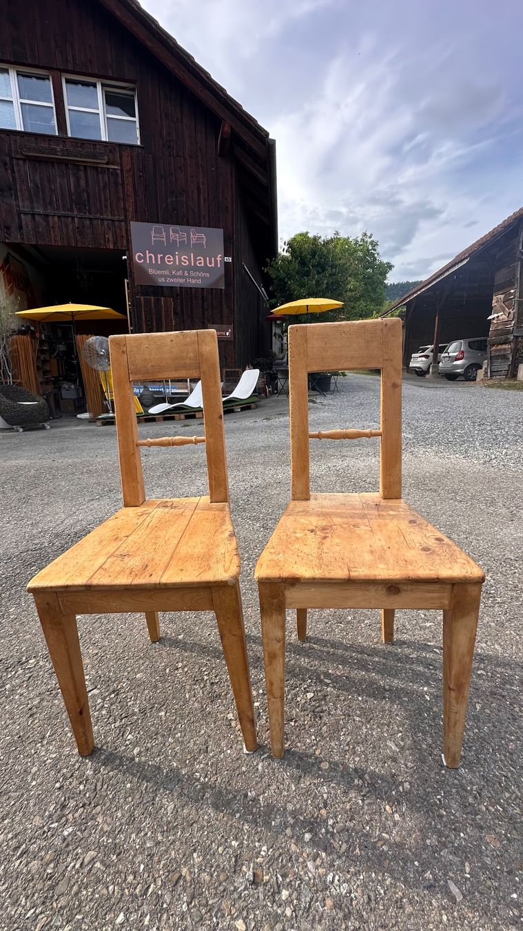 Sedie: 2x Holzstühle Vintage rustikall, unikat – Usato da Otelfingen venduto da Yossi-68 8