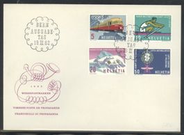 1962, FDC, Werbe- und Gedenkmarken (Nr. 385–388) (5)