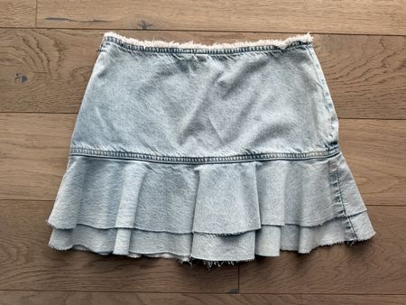 New denim mini skirt by H&M, 36