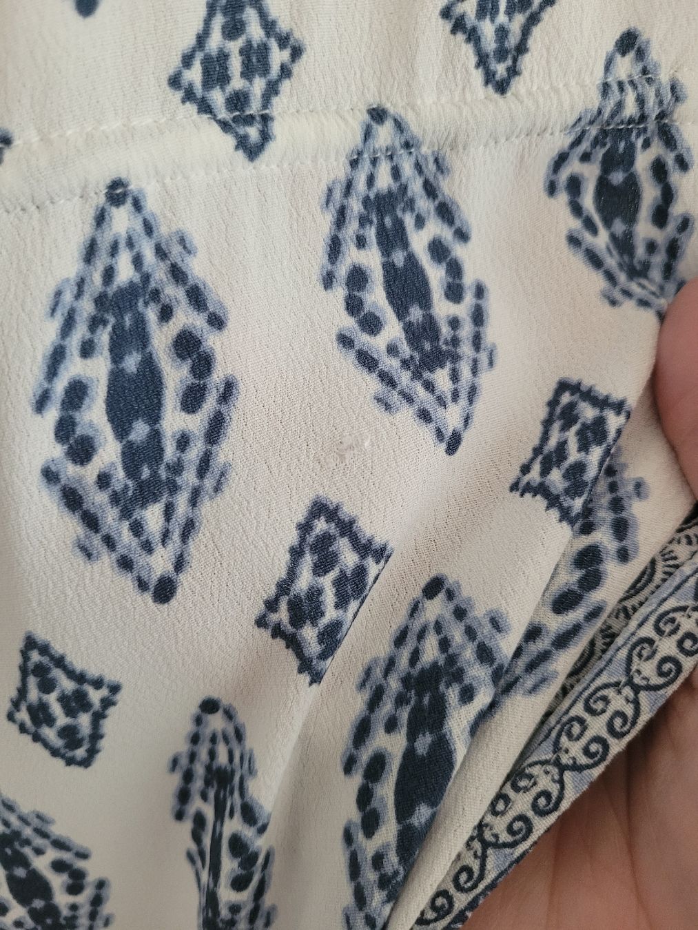 Kimono: Kimono in Blau/Weiss Muster – Usato da Bünzen venduto da Milly32 1