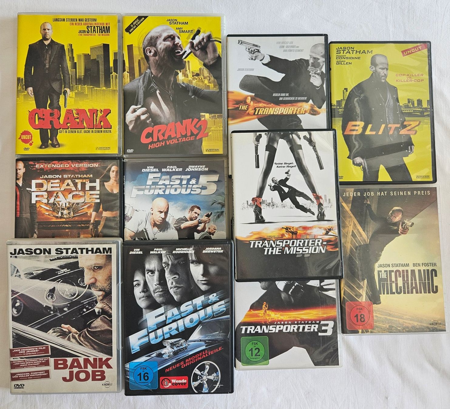 Tutti i DVDs: 11 Action-Filme mit Jason Statham – Usato da Zetzwil venduto da Power4