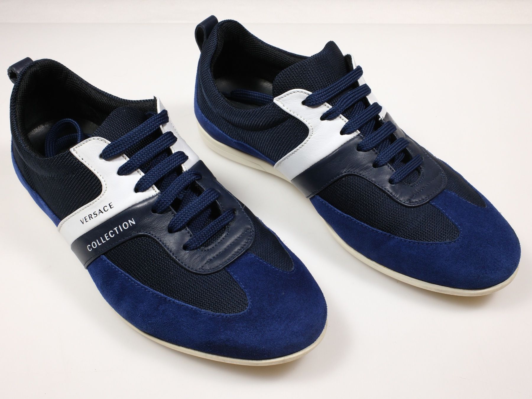 Versace Herrenschuhe: VERSACE COLLECTION Sneaker "V900 677", blau, Grösse 42 – Gebraucht aus Lobsigen von Markus_Haenggi_Bern 2