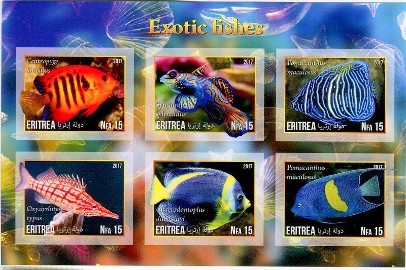 Tous les timbres: Block "Fische". Eritrea. – Neuf avec emballage d'origine à Basel par Butsch5