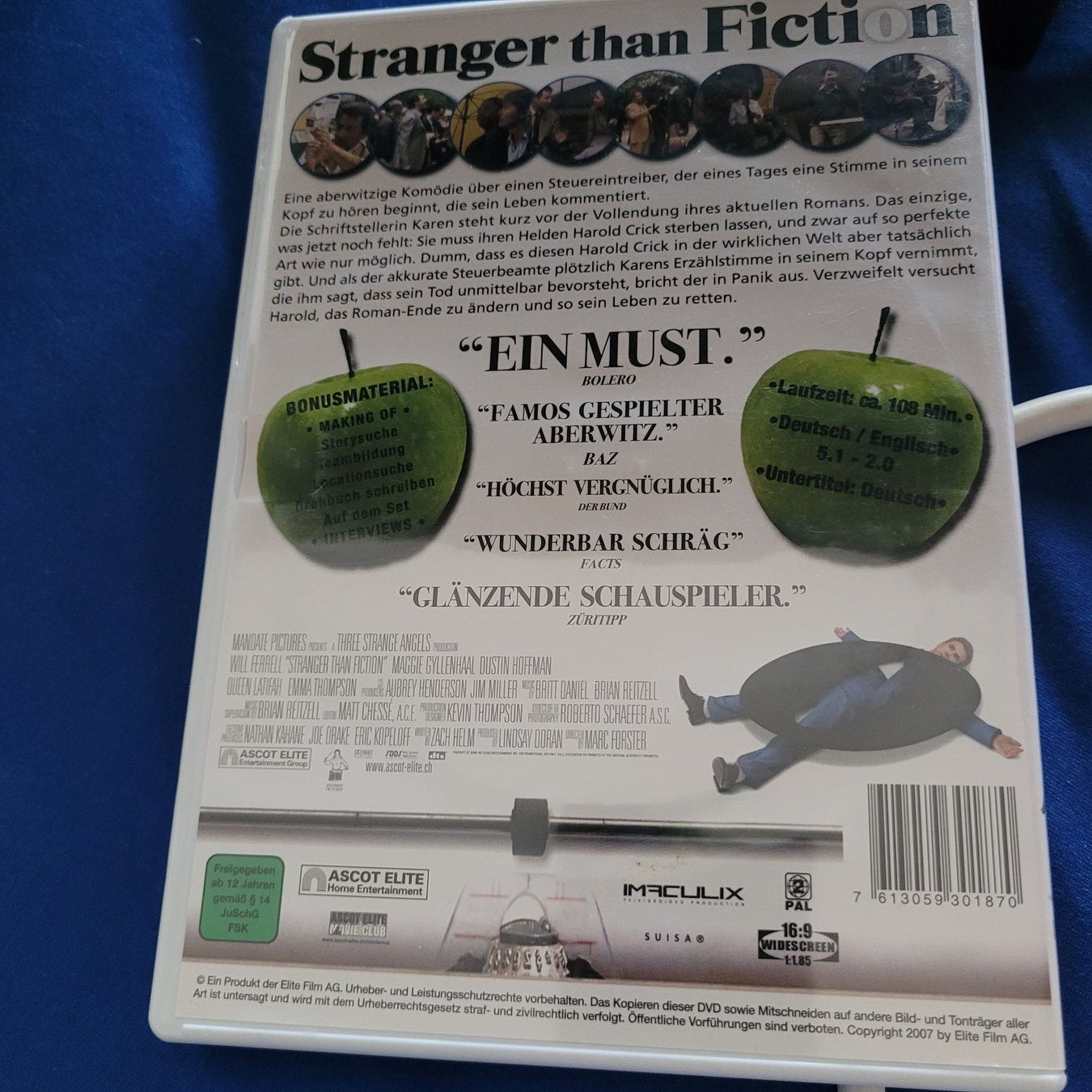 Tutti i DVDs: Stranger than Fiction-Will Ferrell,Dustin Hoffmann/DVD – Usato da SCHÜBELBACH venduto da CoKaHa 1