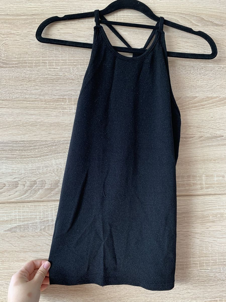 Tops: Haut noir paillette – D'occasion à Montreux par Izapeche811