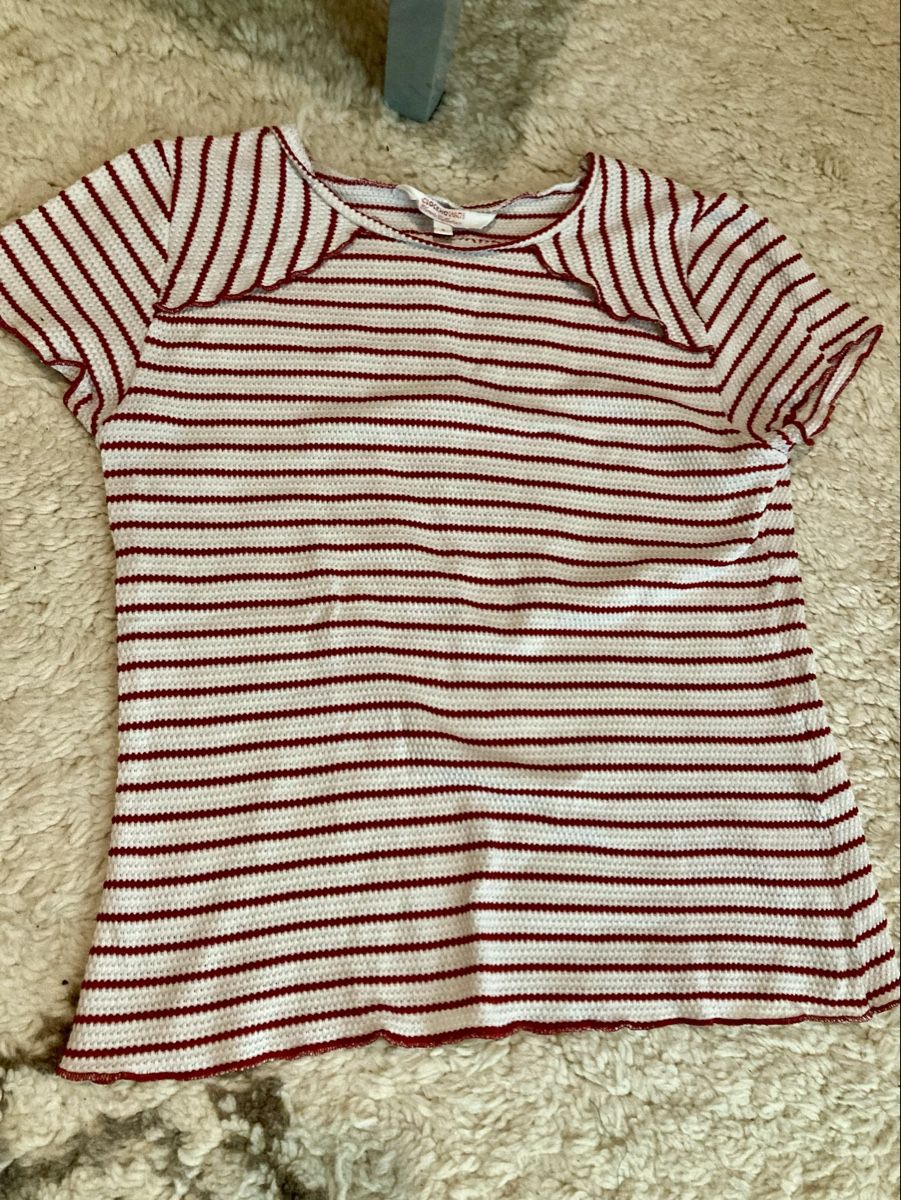 T-shirts: Shirt strick rot weiss gestreift S – D'occasion à Uesslingen par manu-ela41