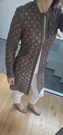 Leder-Longjacke von Hemisphere, Gr. 36/38, Top Zustand!