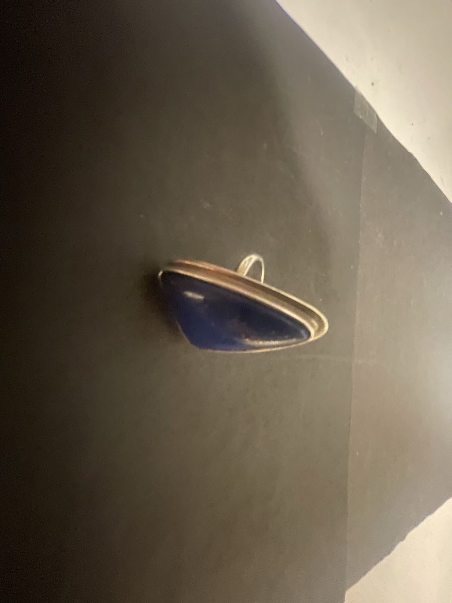 Anelli: Lapislazuli Silberring, Grösse ? – Usato da Meierskappel venduto da Hala03 2