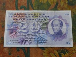 SUISSE  20  Francs  1973  (7115)  Billet