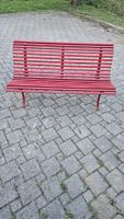 Gartenbank Metall Rot