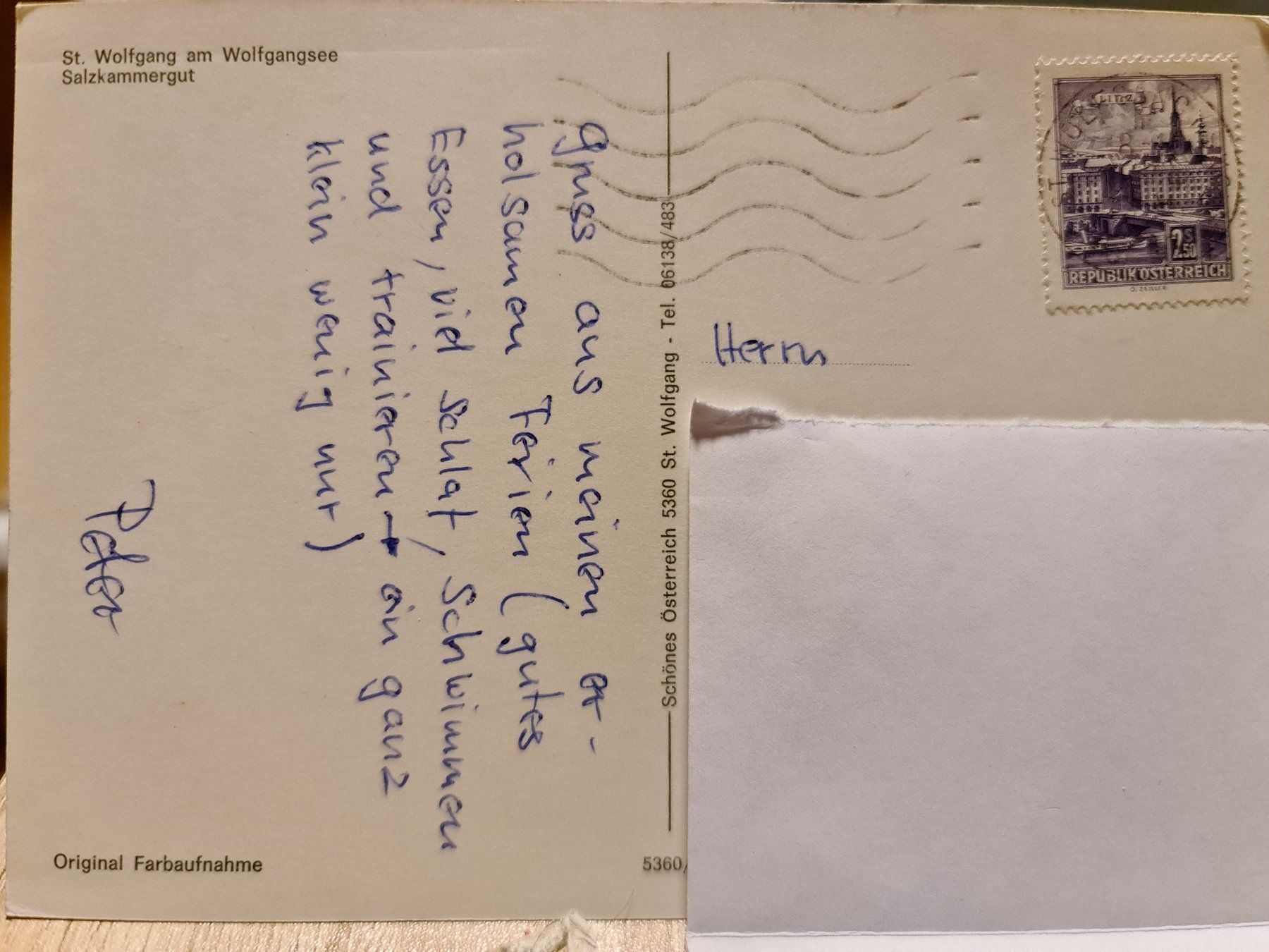 Cartoline postali: Ansichtskarte St.Wolfgang Österreich – Usato da Dintikon venduto da Vexi 1