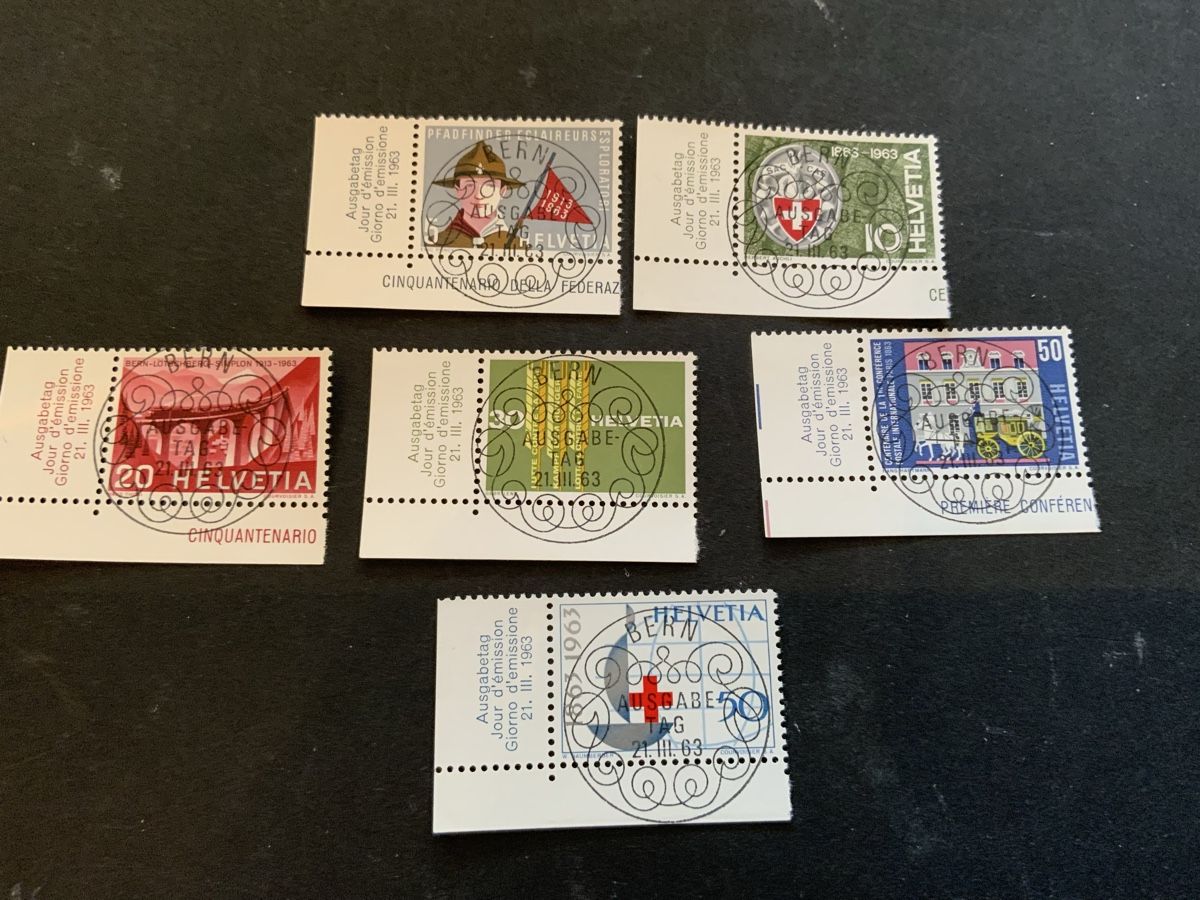 Tutti i francobolli: 1963 DAUERMARKEN ET VOLL EINWANDFREI  – Usato da Beinwil am See venduto da Ricri