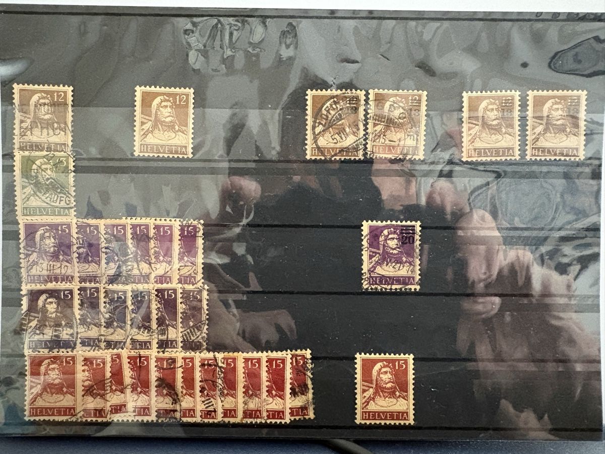 Tutti i francobolli: Tellbrustbild SBK126 bis 160 – Usato da Steckborn venduto da heg_sd2b 1