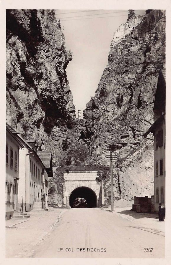 Cartoline postali: Le Col des Roches, circulée 1942 – Usato da Frauenfeld venduto da POML