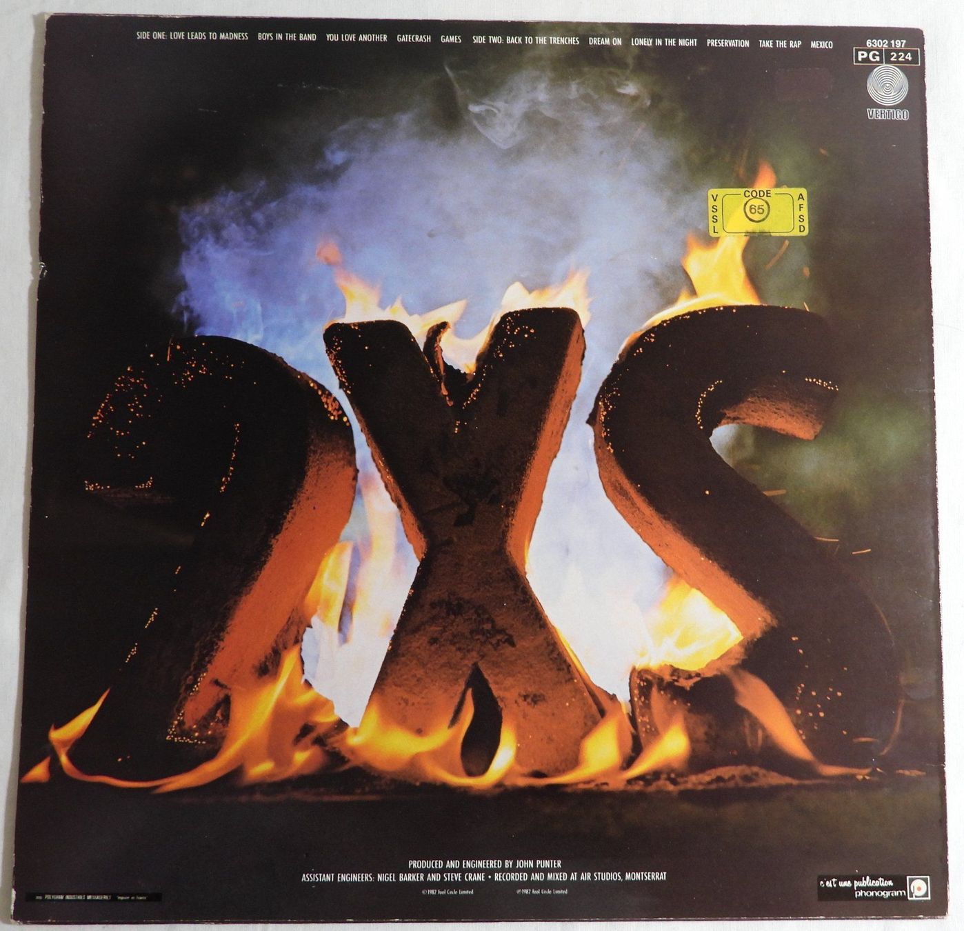 Dischi in vinile: Nazareth 2XS LP 1982 – Usato da Dübendorf venduto da mar_85sd 1