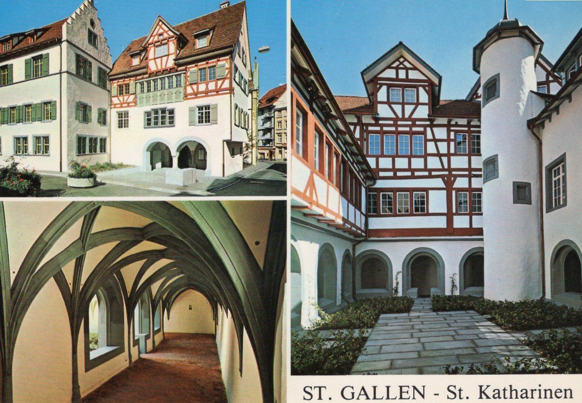 Cartoline postali: St. Gallen Katharinen Kloster – Usato da St. Gallen venduto da Epu