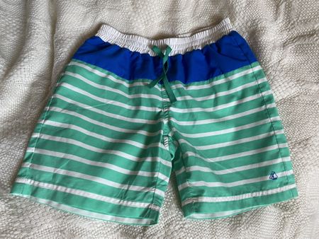 Petit Bateau - Short de bain rayé 10 ans 