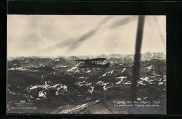 Foto-AK Sanke Nr. 1056: Flugzeug über d