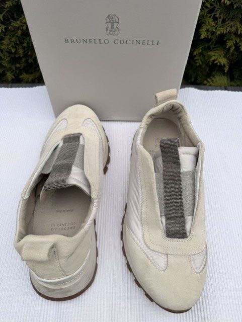 Brunello Cucinelli Scarpe da donna: Brunello Cucinelli - Sneakers mit Perlendesign - Gr 38 – Nuovo (secondo la descrizione) da Dübendorf venduto da kerstinbrisbane 5