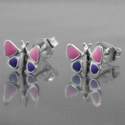 Orecchini pendenti & Orecchini a lobo: Schmetterling Kinderohrstecker 925Silber – Nuovo e nell'imballaggio originale da Wetzikon ZH venduto da shoo-shoos