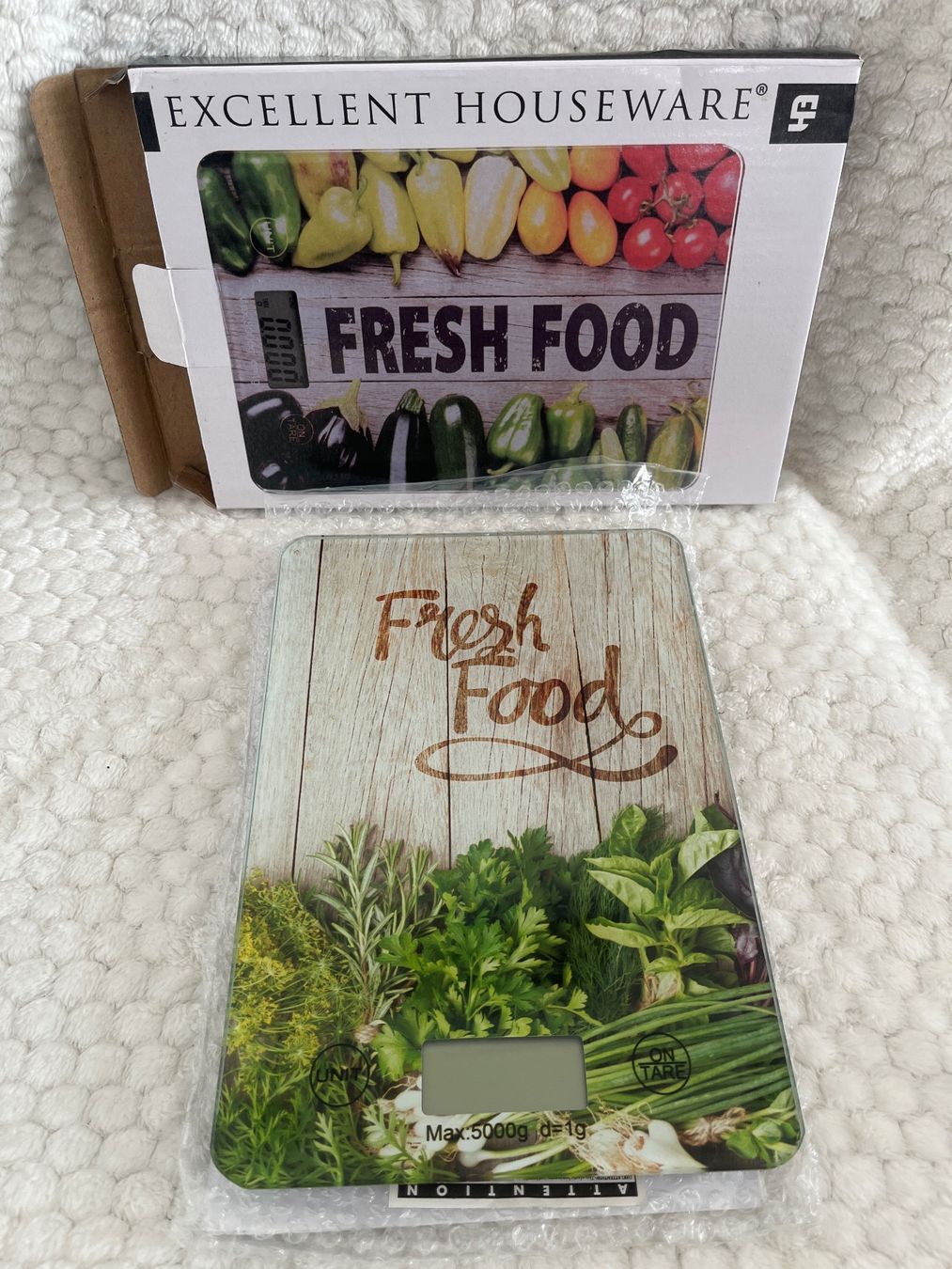 Bilance da cucina: Neue digitale Küchenwaage "Fresh Food" – Nuovo e nell'imballaggio originale da Oberegg venduto da MZ_DiesundDas