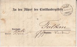 Amtsbrief Bern - Falkau via Baden