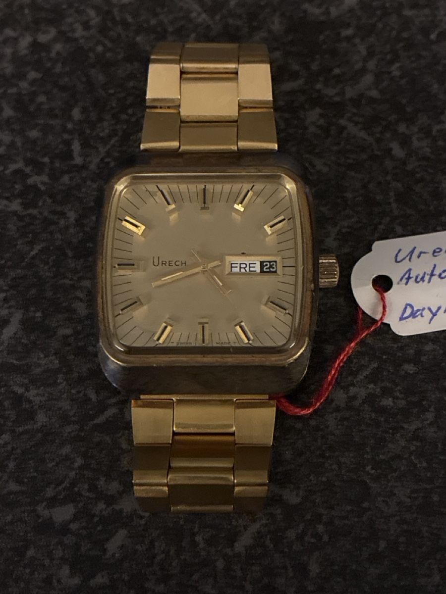 Orologi: Urech Automatic Day Date Herren Uhr Goldfarben – Usato da Chur venduto da jasi18 1