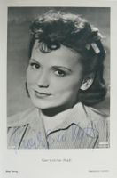 Geraldine Katt (1920-1995) Schauspielerin - Autogramm