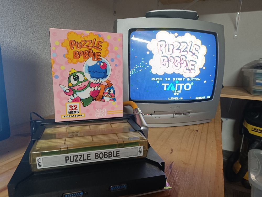 Artset Flyers Marquee Dip Switch Puzzle Bobble 2 Neo Geo Mvs Snk