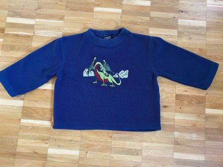 Pullover Drachen Gr.92 blau von Chiboogi