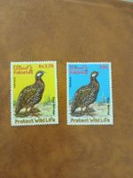 Lot de 2 timbres du Pakistan - Faune sauvage rare !