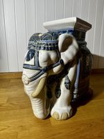 Vintage Elefant Keramik - Beistell/Pflanzentisch
