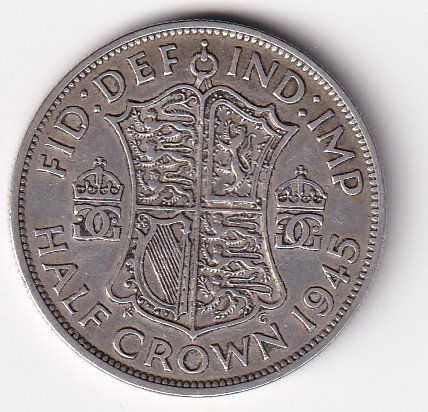Tutti le monete: Grossbritanien half crown 1945 – Usato da Neuchâtel venduto da karlpierrino