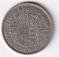 Grossbritanien half crown 1945