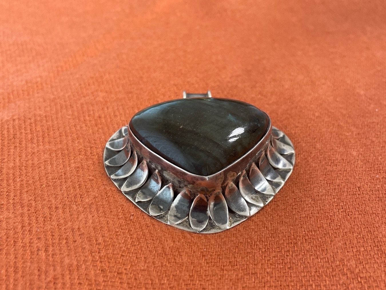 Ciondoli: Labradorite Silber gefasst grosse Pendant – Nuovo (secondo la descrizione) da Schönenberg ZH venduto da JaluTa 1