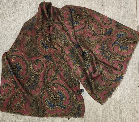 Écharpe en soie Balmain Paris motif cachemire 