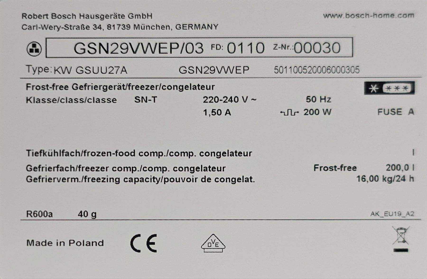 Gefrierschrank: Gefrierschrank – Neu (gemäss Beschreibung) aus Wädenswil von Mikamae 3