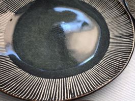 NEW Dutch Rose stoneware dessert  plates, set of 4