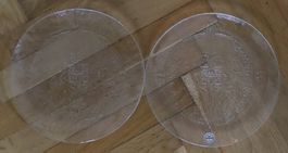 2 Glasteller Glasi Hergiswil 26cm Durchmesser