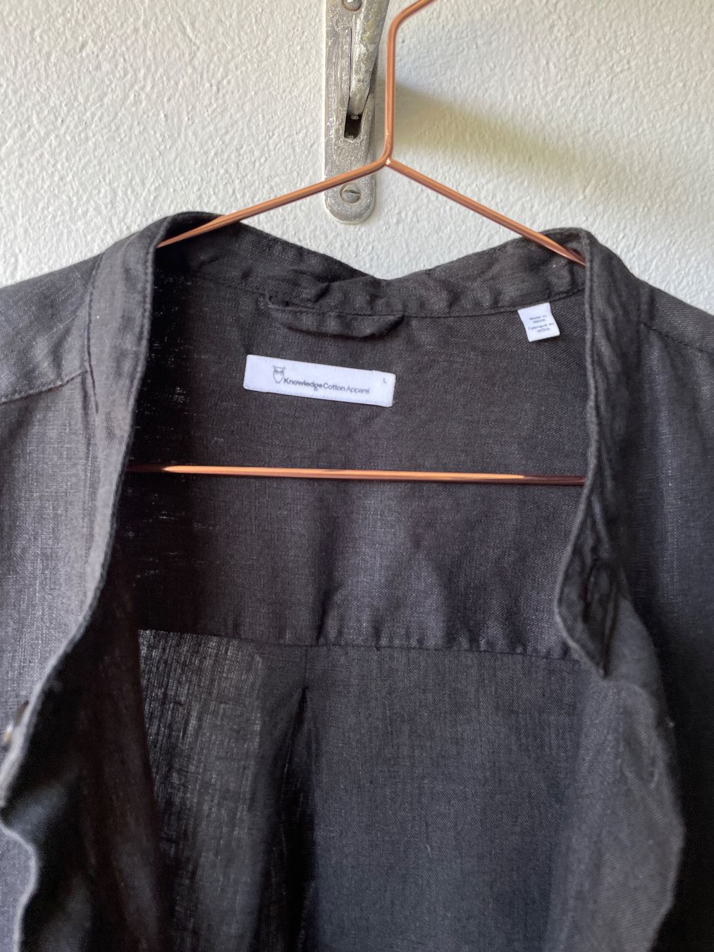 Camicie: Leinenhemd schwarz Knowledge Cotton Apparel Gr. L – Nuovo (secondo la descrizione) da Zürich venduto da Nhpp 2